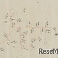 「横浜麁絵図」万延元年（1860）横浜開港資料館寄託