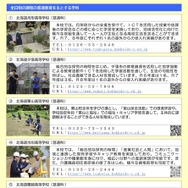 普通教育を主とする学科をおく学校紹介リーフレット（一部）