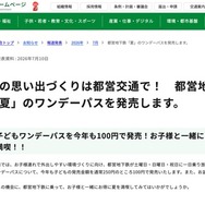 都営地下鉄「夏」のワンデーパス