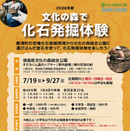 文化の森で化石発掘体験