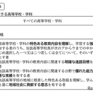 実施できる高等学校・学科および出願資格