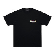 ちいかわ×オリオンビール シーサーのおみやげやさん Tシャツ ブラック_カンパ～イ／©nagano©Uema©Orion
