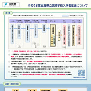 令和9年度滋賀県立高等学校入学者選抜の日程や制度