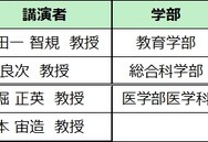 広大教授による学問探求講演会スケジュール