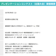 プレゼンテーションコンテスト（全国大会）開催概要