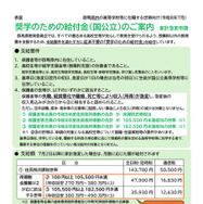 群馬県内の高等学校等に在学している高校生等の世帯向け（家計急変申請）