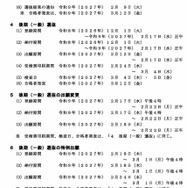 インターネット出願システム入力等の日程