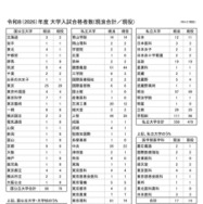 2026年度 大学入試合格者数（現浪合計／現役）