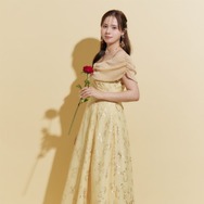 【ディズニーコレクション】美女と野獣/プリントオフショルワンピース／22,000円（税込）