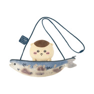 「ちいかわ くりまんじゅうだらけくじ」D賞： 焼きサンマのぬいぐるみポシェット 全1種©nagano