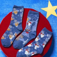 ソックス（左より：イエロー（アーニー&バート）、ミックス（エルモ&アーニー&バート）、レッド（エルモ））全3種／￥2,310