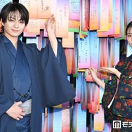原菜乃華＆岩瀬洋志、渋谷降臨 着物姿褒め合う「眩しくて」「後光」【もうパパ！】