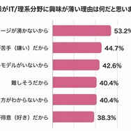 お子様がIT／理系分野に興味が薄い理由は何だと思いますか