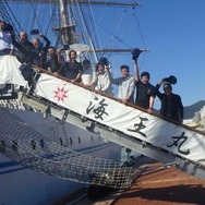 国内体験航海のようす