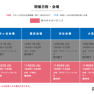 開催日程・会場