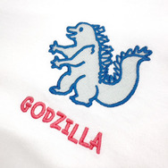 ゴジラ | 刺繍Tシャツ（Design by 神木）／Godzilla | Embroidered T-Shirt (Design by Kamiki)（税込4,500円）／TM & © TOHO / ©Co-LaVo