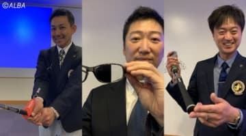 最終選考出場者の坂本博之さん（左）、新熊直樹さん（真ん中）、大山トギさん（右）