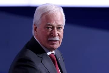 ロシアのボリス・グリズロフ元下院議長＝昨年12月、モスクワ（タス＝共同）