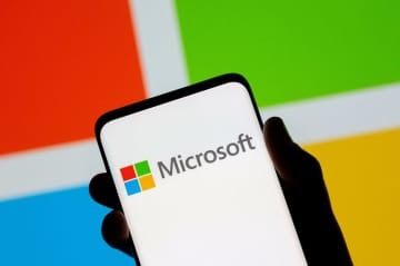 米マイクロソフトのロゴ＝2021年7月（ロイター＝共同）