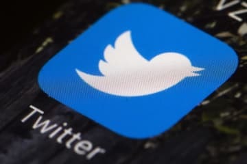 米短文投稿サイト、ツイッターのロゴマーク（AP＝共同）