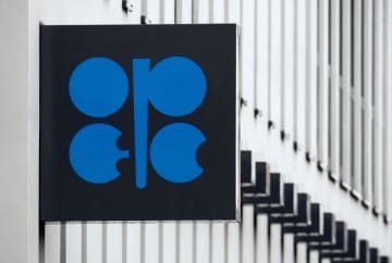 OPECのロゴ＝2010年3月、ウィーン（ロイター＝共同）