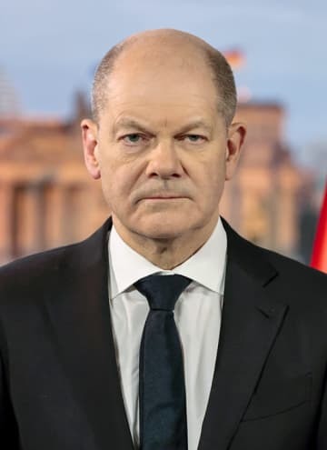 ドイツのショルツ首相（ゲッティ＝共同）
