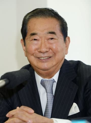2015年4月、旭日大綬章受章が決まり喜びを語る元東京都知事の石原慎太郎さん