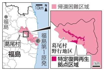 福島県葛尾村の特定復興再生拠点区域