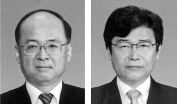 甲斐行夫氏（左）、落合義和氏