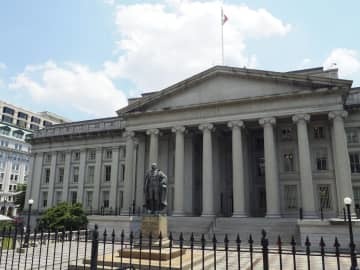 米財務省＝1日、ワシントン（共同）
