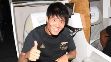アーセナル冨安、ツアー帯同もまだ全体練習には加わらず