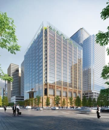 東京海上ホールディングスなどの新本社ビルのイメージ（Renzo　Piano　Building　Workshop提供）