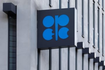 石油輸出国機構（OPEC）のロゴ＝3月、ウィーン（AP＝共同）