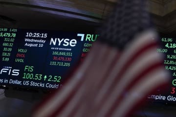 ニューヨーク証券取引所＝10日（AP＝共同）