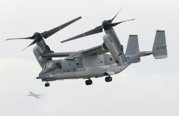 陸上自衛隊の輸送機V22オスプレイ＝2020年11月、千葉県木更津市