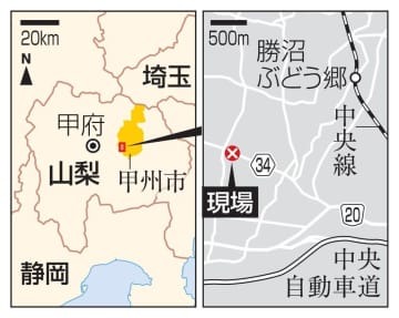 山梨県甲州市勝沼の現場