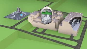 三菱重工業が大手電力4社と共同開発を目指す革新軽水炉のイメージ（三菱重工業提供）