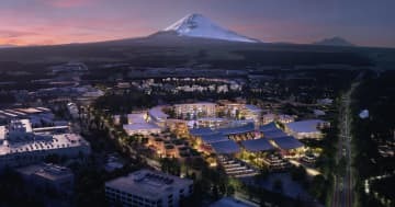 トヨタ自動車が静岡県裾野市で建設を進める実験都市「ウーブン・シティ」のイメージ