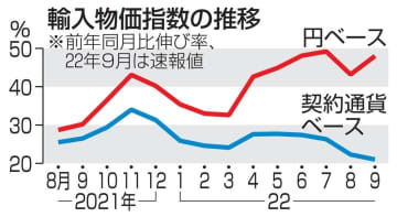 輸入物価指数の推移