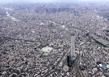 東京スカイツリーと都内の町並み
