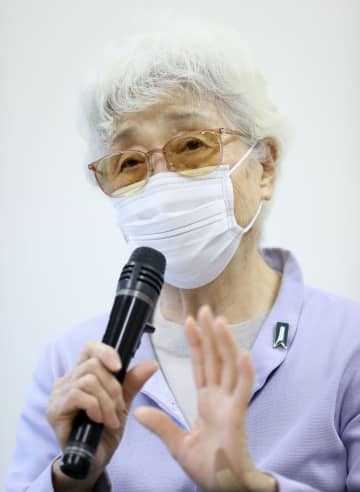 横田めぐみさんが拉致されてから45年となるのを前に、記者会見する母早紀江さん＝8日午後、川崎市（代表撮影）