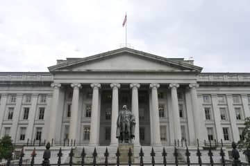 米財務省＝9月、ワシントン（共同）