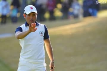 プロ初優勝を見据える蝉川泰果（撮影：上山敬太)