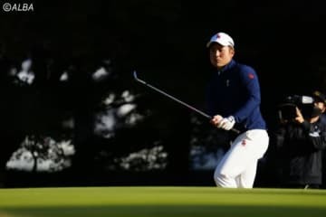 プロ初優勝をかけて最終日に臨む蝉川泰果（撮影：上山敬太)