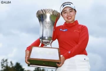 今季4勝目を挙げた山下美夢有　“感謝”の年間女王戴冠（撮影：福田文平)