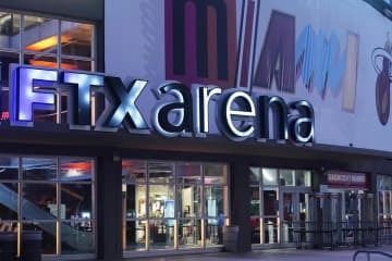米マイアミにあるプロバスケットボールチームの本拠地「FTXアリーナ」＝12日（AP＝共同）