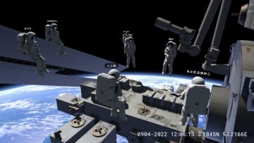 メタバースの宇宙遊泳（バスキュール提供）