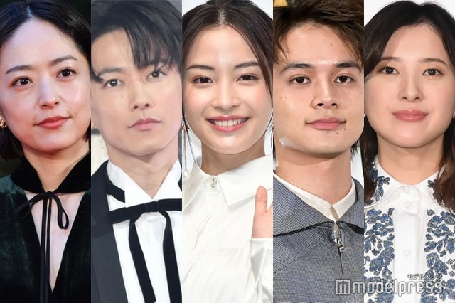 （左から）井上真央、佐藤健、広瀬すず、北村匠海、吉高由里子 （C）モデルプレス