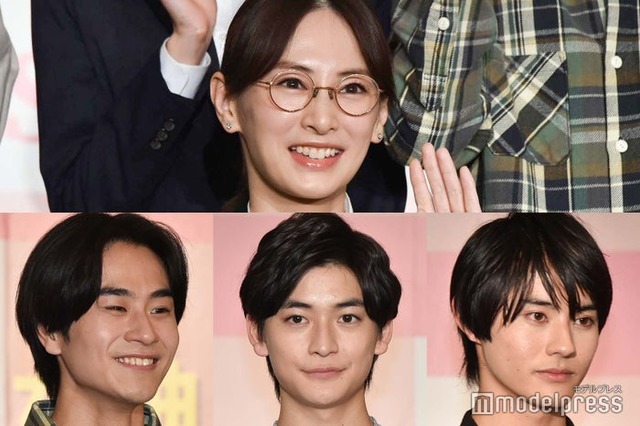 （上から時計回りに）北川景子、前田拳太郎、高橋文哉、前田旺志郎（C）モデルプレス