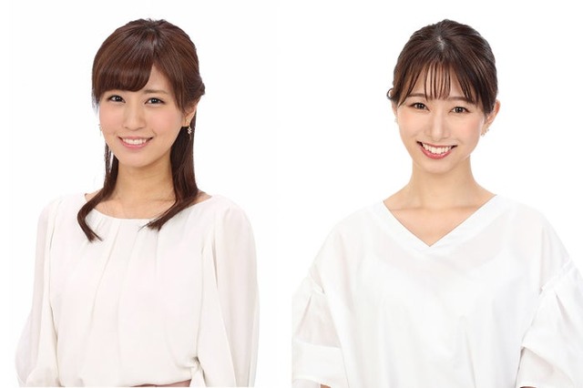 堤礼実（フジテレビアナウンサー）、海老原優香（フジテレビアナウンサー）（C）フジテレビ